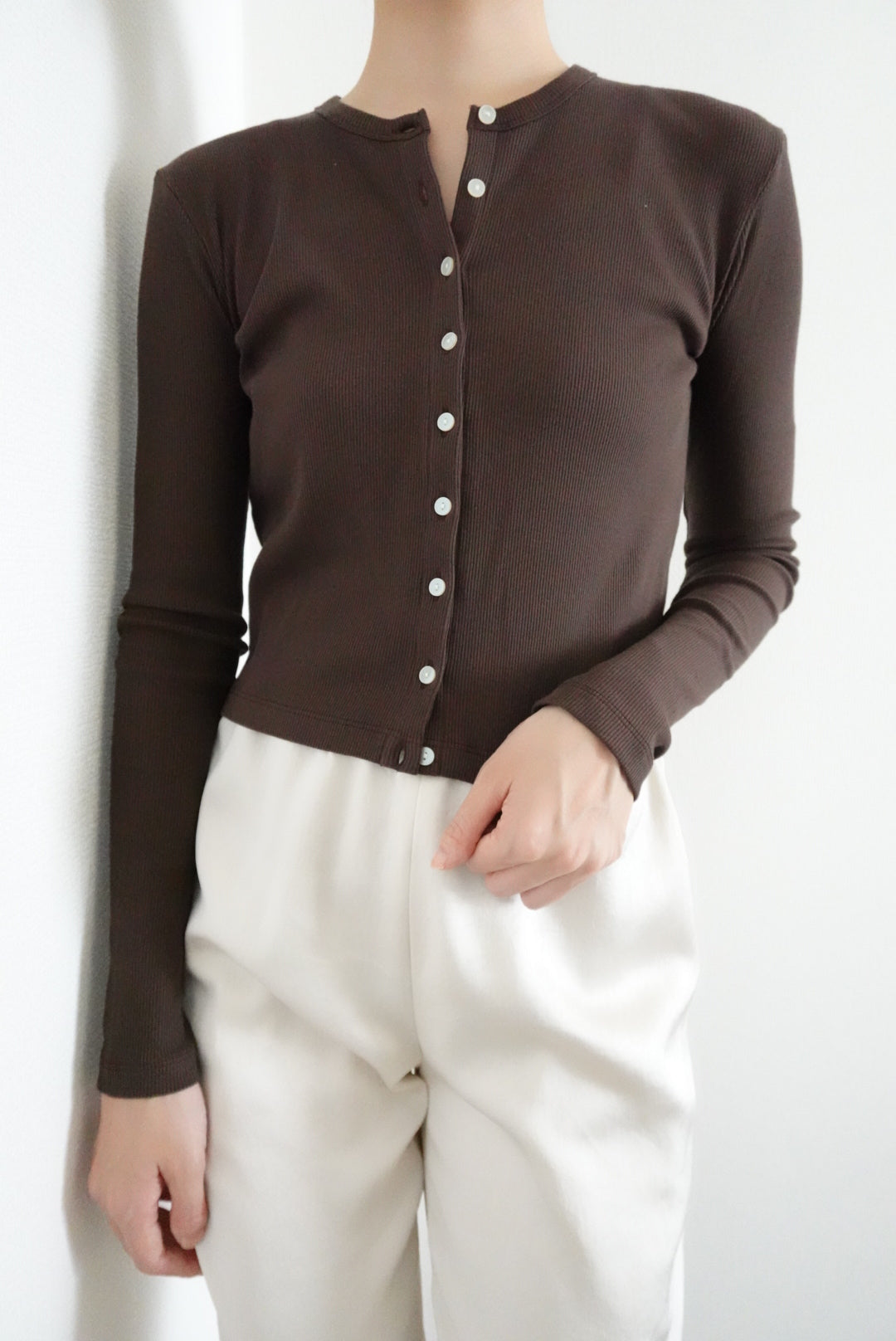 RIB CARDIGAN