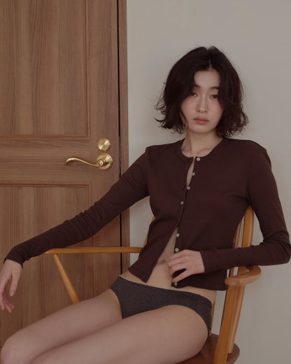 RIB CARDIGAN