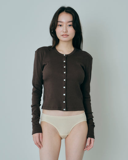 RIB CARDIGAN