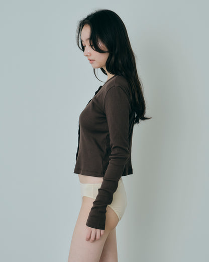 RIB CARDIGAN
